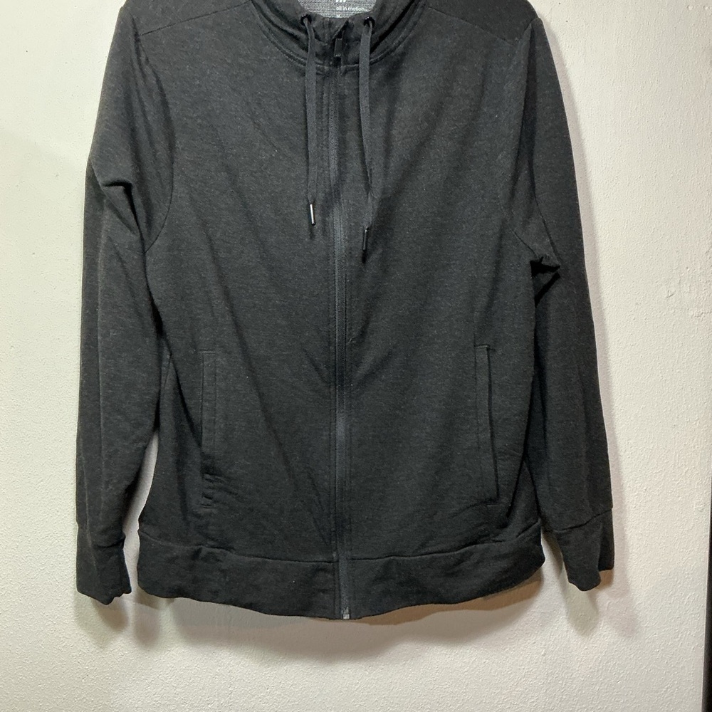 All in Motion Charcoal Zip-Up Sweater